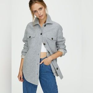 Heather Grey Aritzia Ganna Jacket